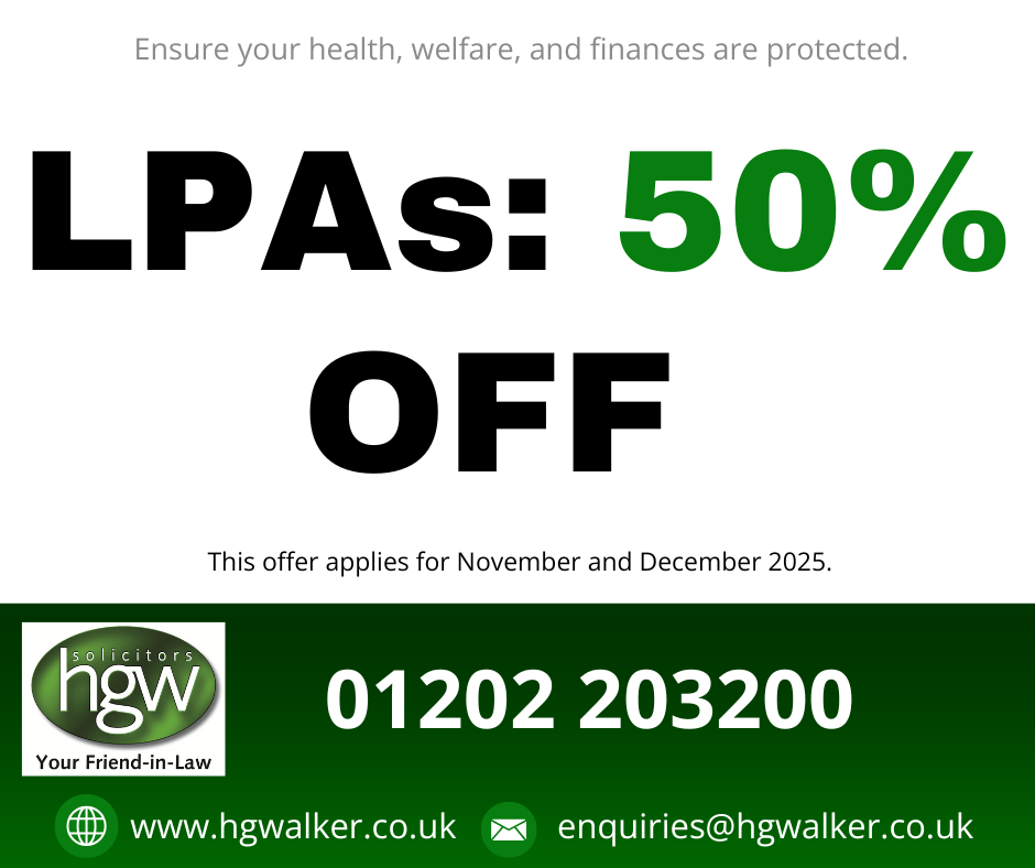 Lasting Powers of Attorney discount sale 50% off
